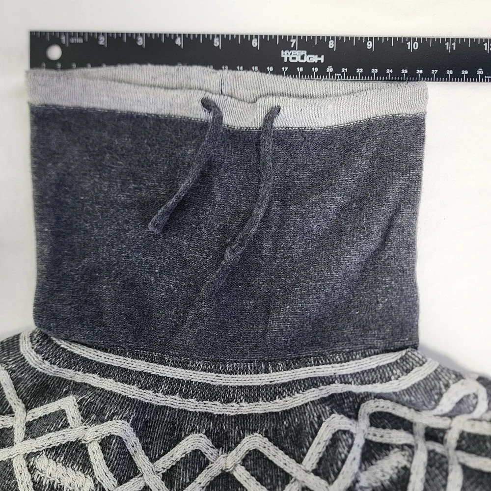 Eddie Bauer Womens Nordic‎ Fair Isle Sweater Gray Lagenlook Gorpcore Indie Small